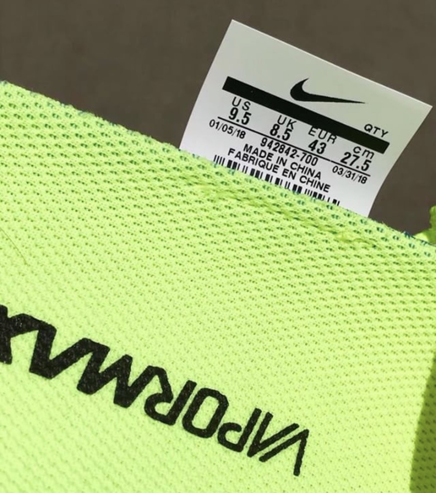 Nike Air VaporMax 2 Volt Release Date 942842-700