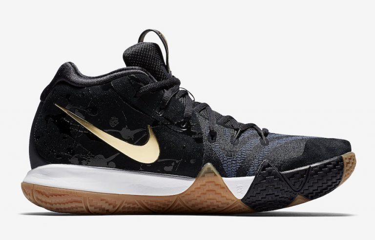 kyrie 4 pitch blue metallic gold