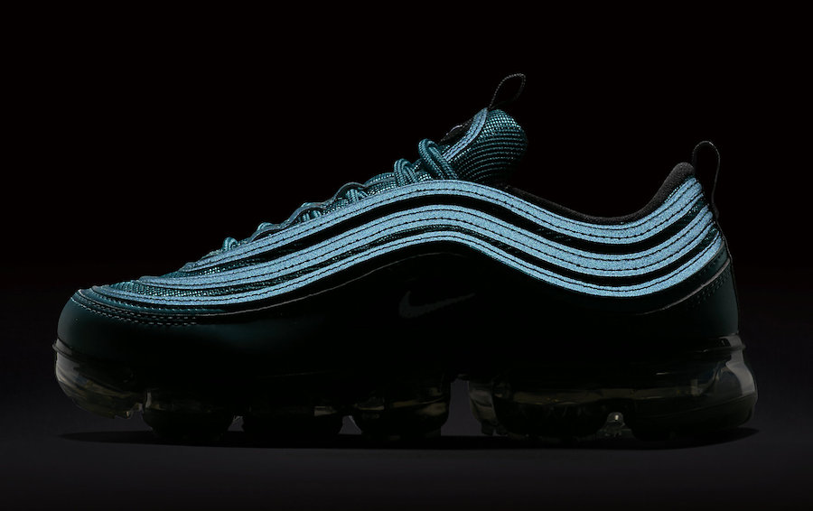 vapormax 97 blue and black