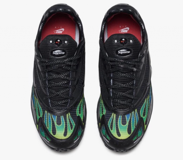 supreme x nike zoom streak spectrum plus white red