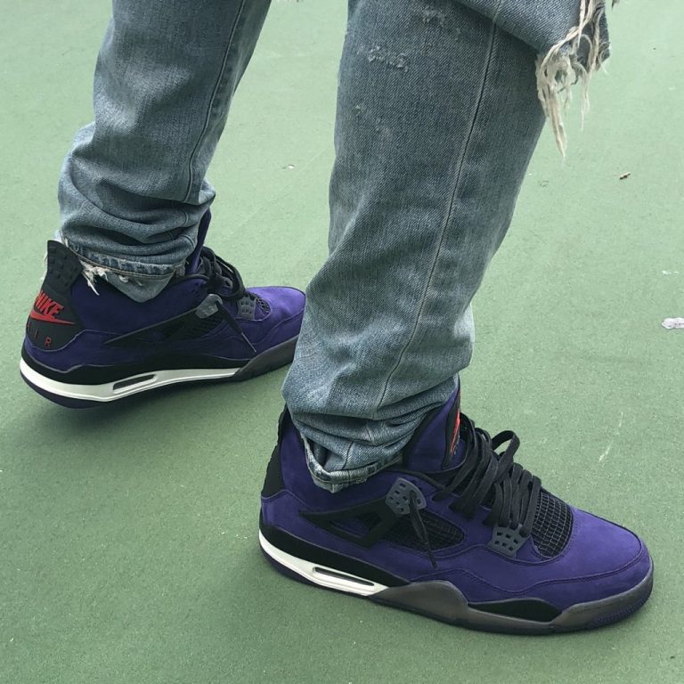 Travis Scott Air Jordan 4 Purple Sneaker Bar Detroit