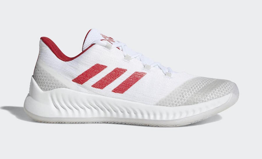 james harden shoes red and white