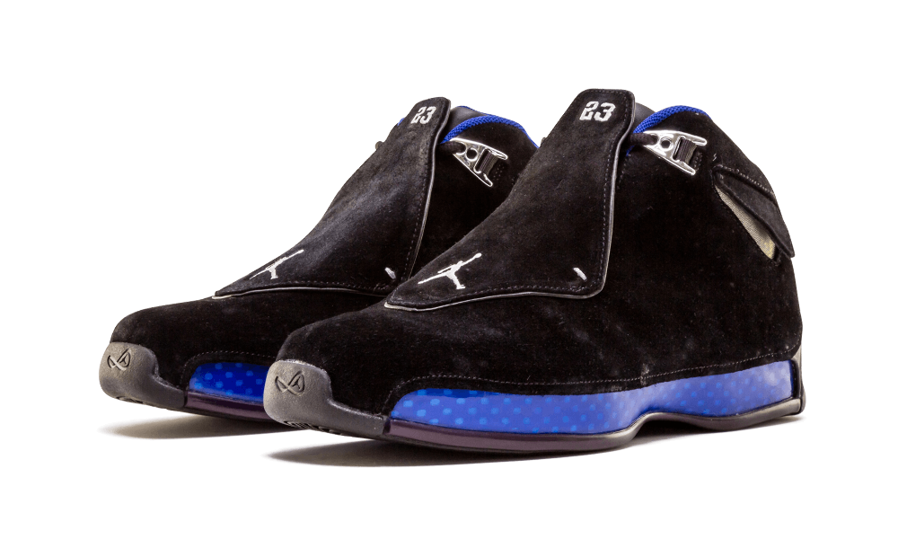 Air Jordan 18 Black Sport Royal AA2494-007 Release Date - Sneaker ...