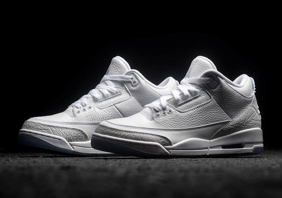 Air Jordan 3 Pure White 136064-111 Release Date - Sneaker Bar Detroit