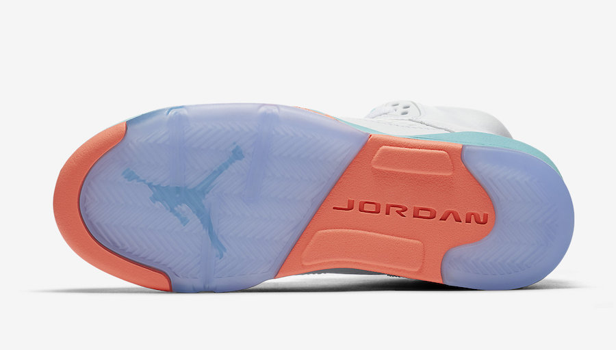 Air Jordan 5 Light Aqua Grade School 440892-100 Release Date