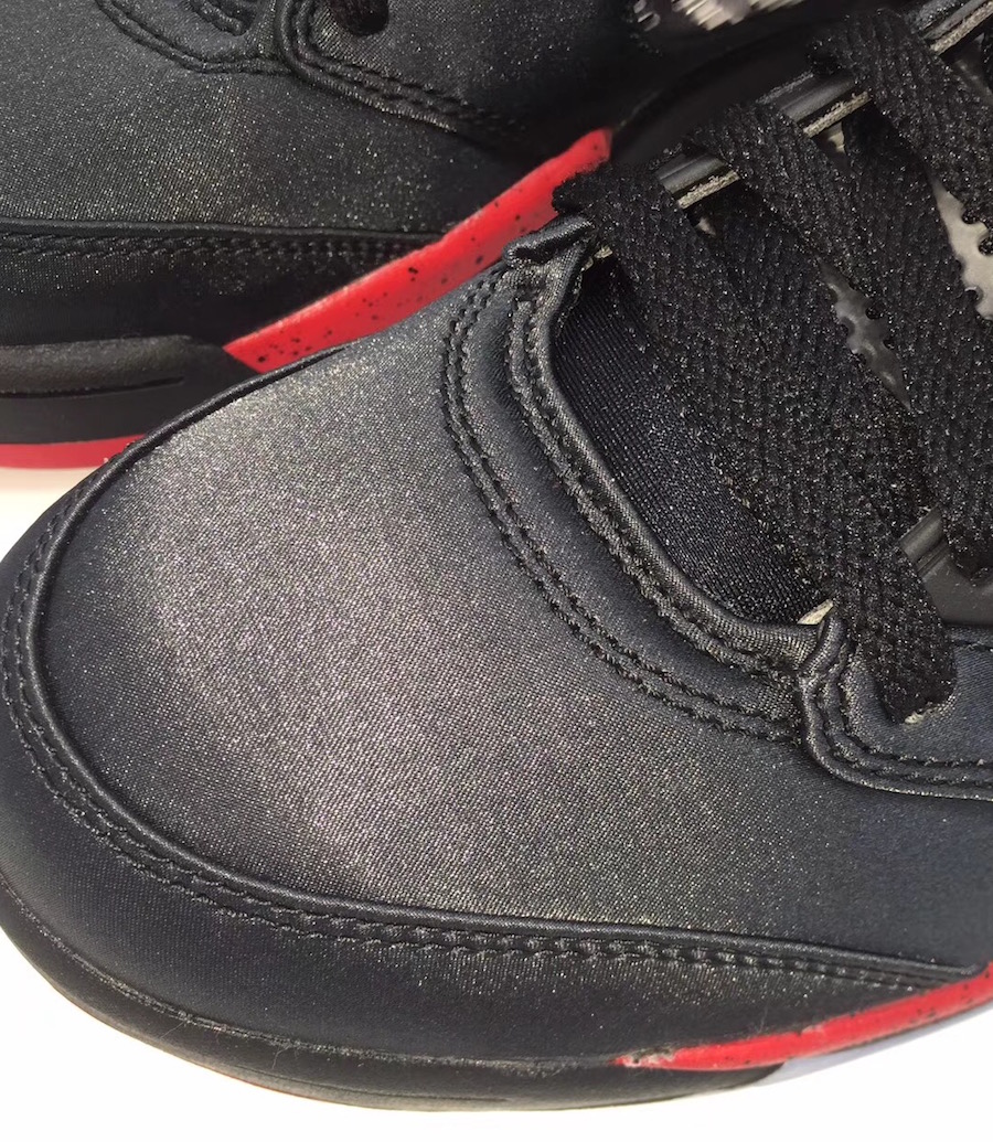 Air Jordan 5 Satin Bred Black University Red Release Date