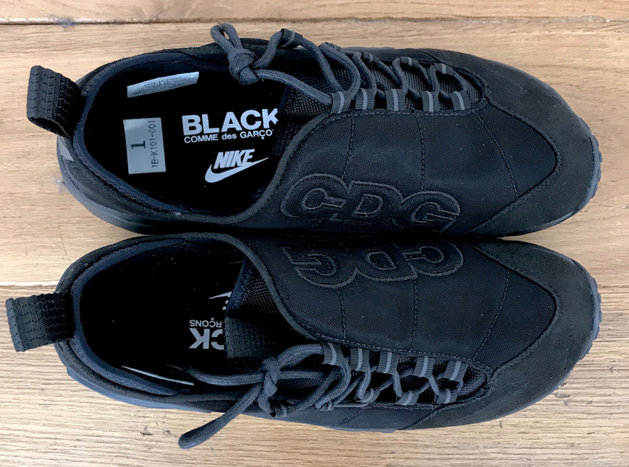 Black Comme des Garcons x Nike Air Footscape Release Date