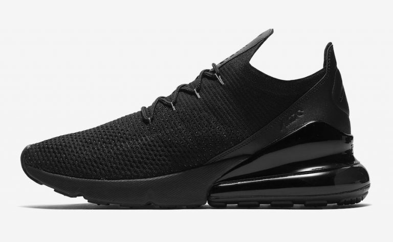 Nike Air Max 270 Flyknit Triple Black AO1023-005 Release Date - Sneaker ...