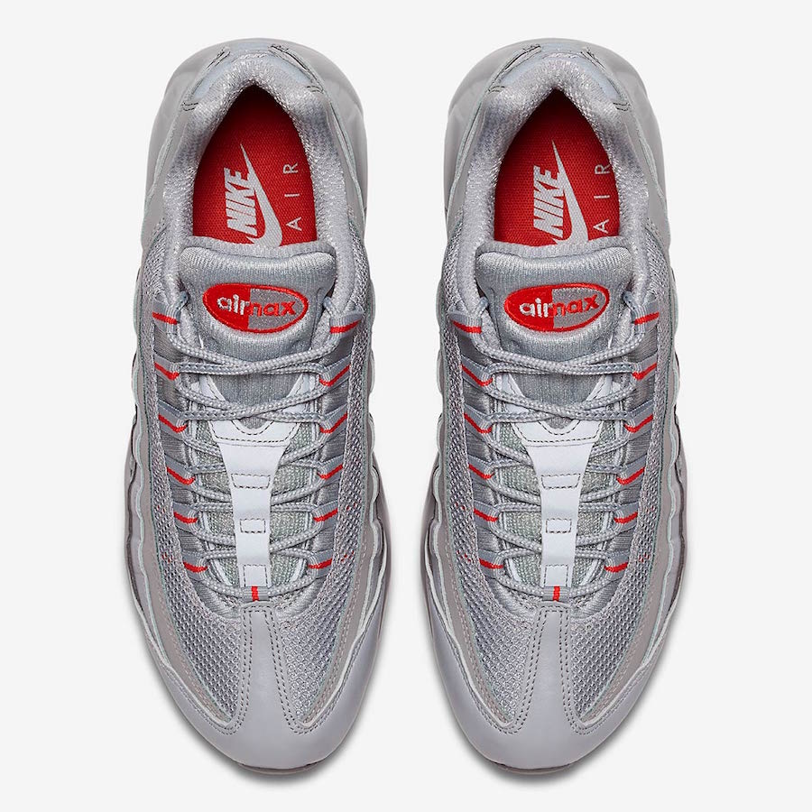 Nike Air Max 95 Silver Red AQ9972-001 Release Date