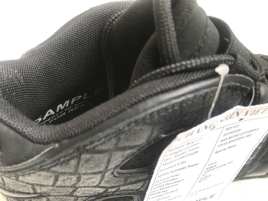 Nike Air More Uptempo Black Croc Sample