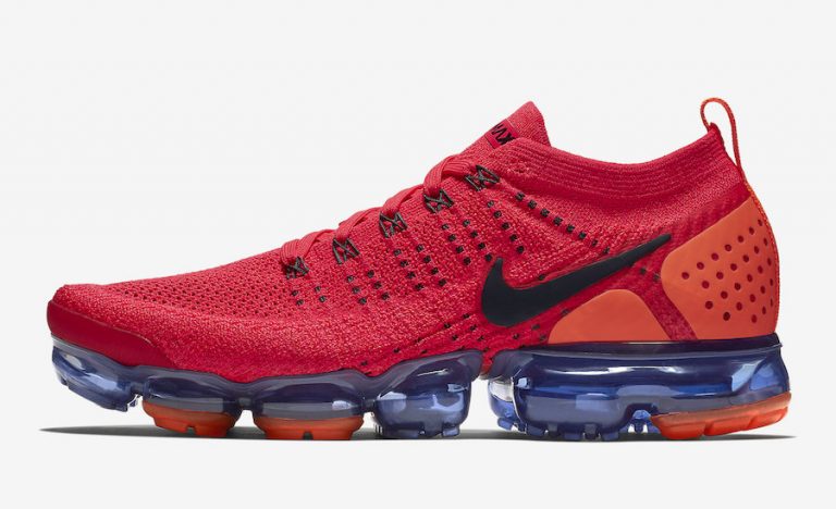 Nike Air VaporMax 2 Flyknit Red Orbit AR5406-600 Release Date - Sneaker ...