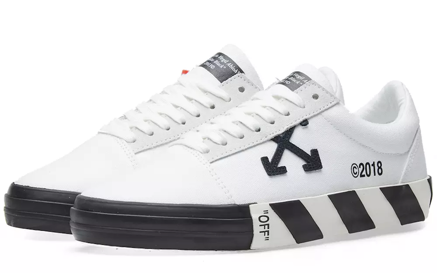 off white low top sneakers