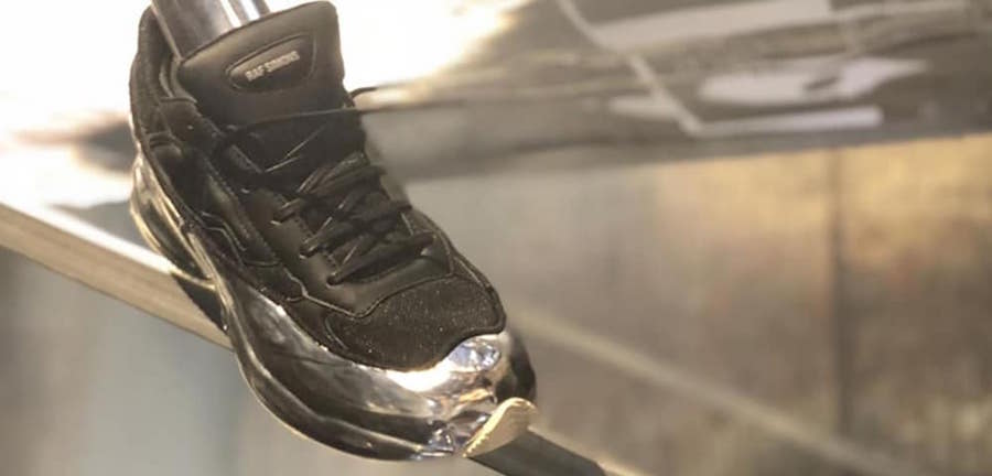 Raf Simons adidas Ozweego Black Metallic Silver Release Date