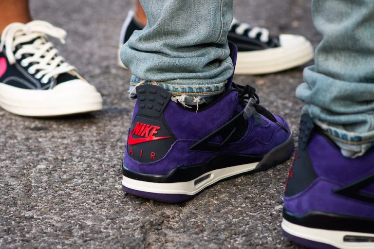 Travis Scott Air Jordan 4 Purple Sneaker Bar Detroit