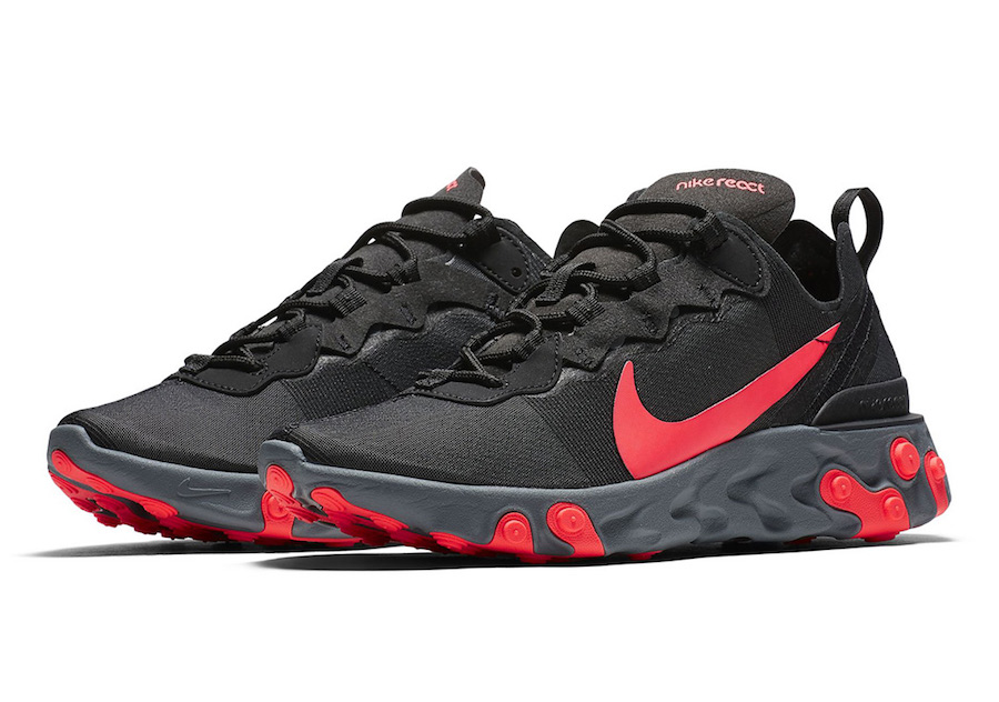 nike element black and red