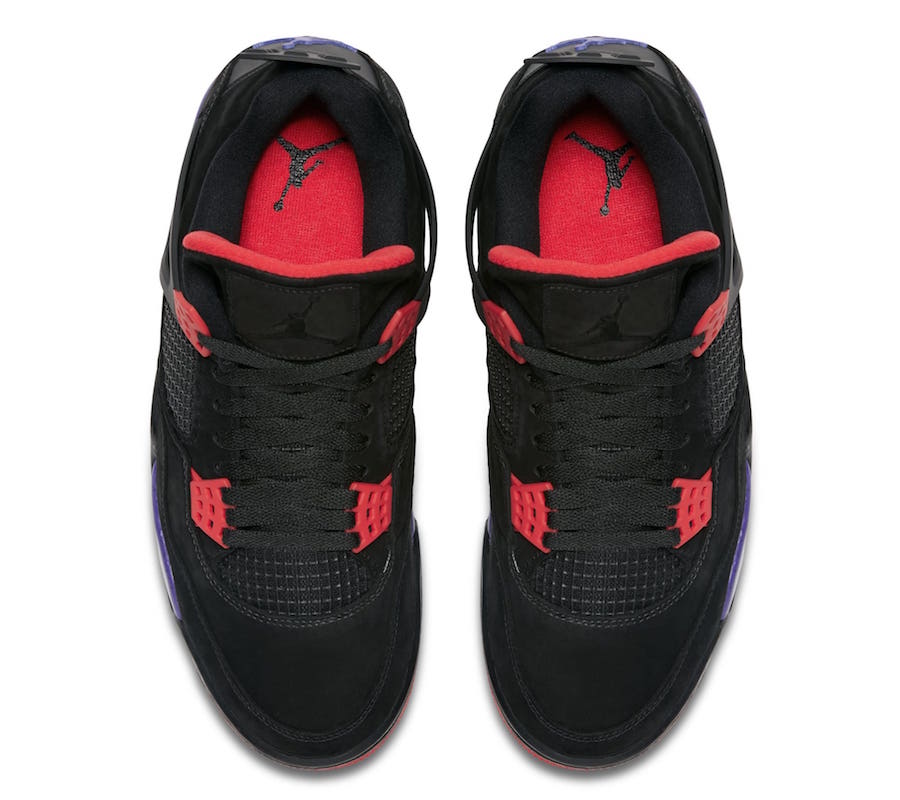 Air Jordan 4 Raptors Black Court Purple AQ3816-065 Release Date