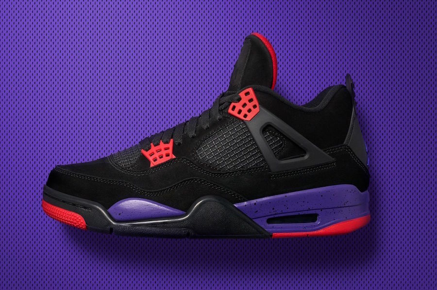 Air Jordan 4 Raptors Black Court Purple Release Date
