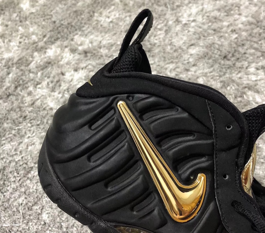 black and gold foamposite 2018
