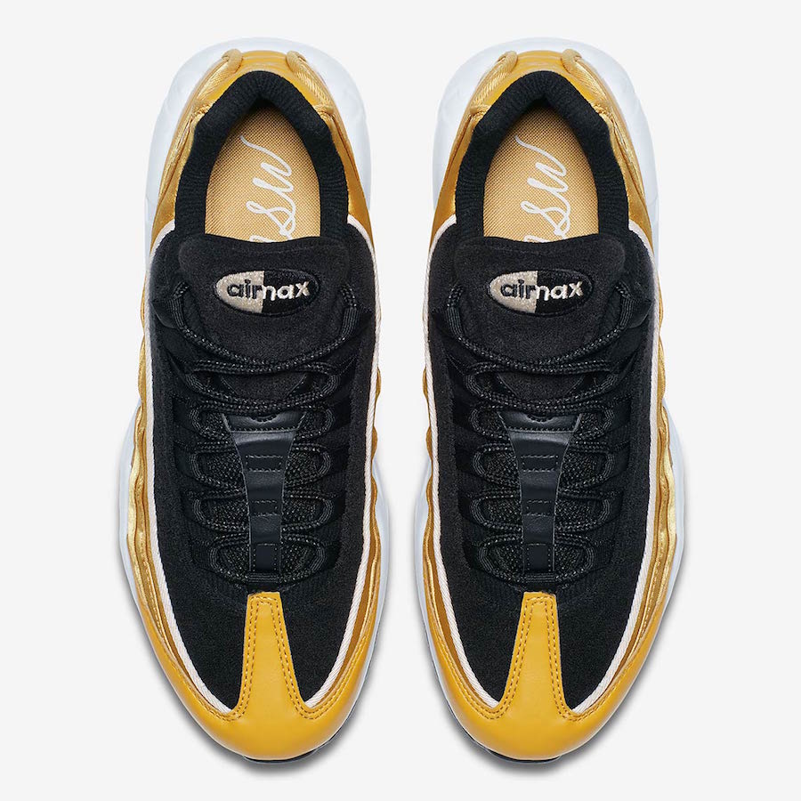 Nike Air Max 95 Satin Black Gold AA1103-700