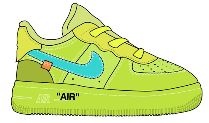 Off-White Nike Air Force 1 Low Volt Toddler Sizes
