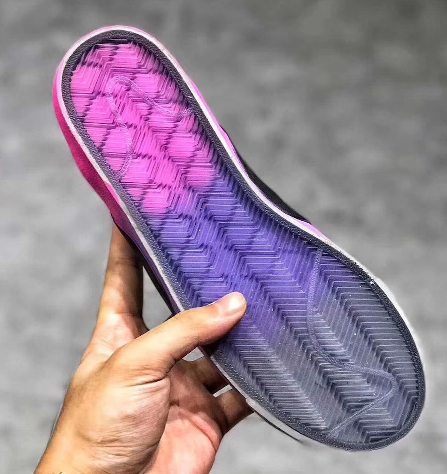 Off-White x Nike Blazer Mid Pink Purple Gradient Sole