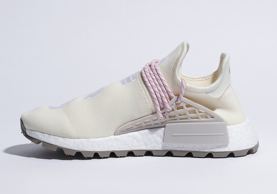 Pharrell x adidas NMD Hu NERD EE8102 Cream Pink Release Date