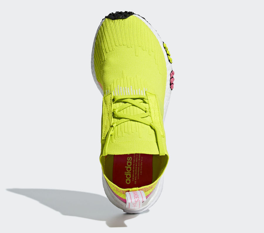 adidas NMD Racer Primeknit Semi-Solar Yellow AQ1137 Release Date