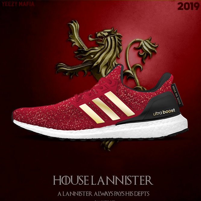 adidas Ultra Boost Game of Thrones House Lannister