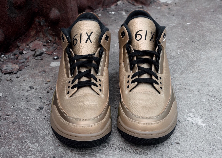 gold ovo jordans