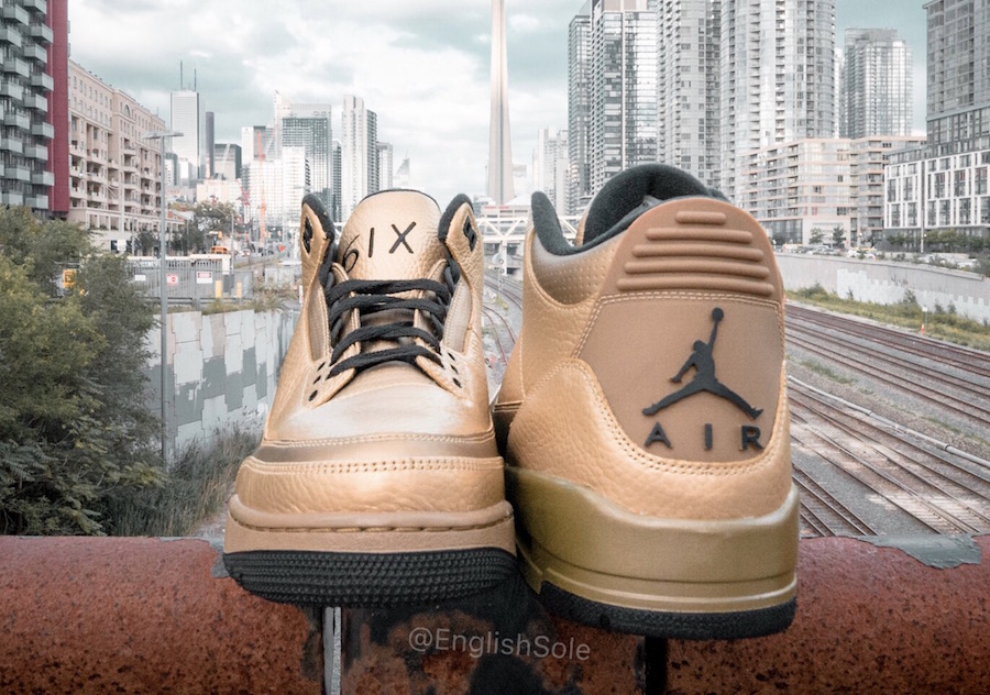 Drake Gold OVO Air Jordan 3