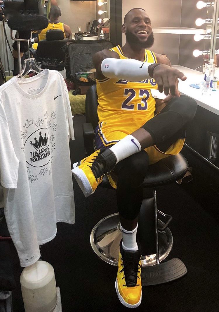 LeBron James Nike Kobe 1 Protro Lakers PE