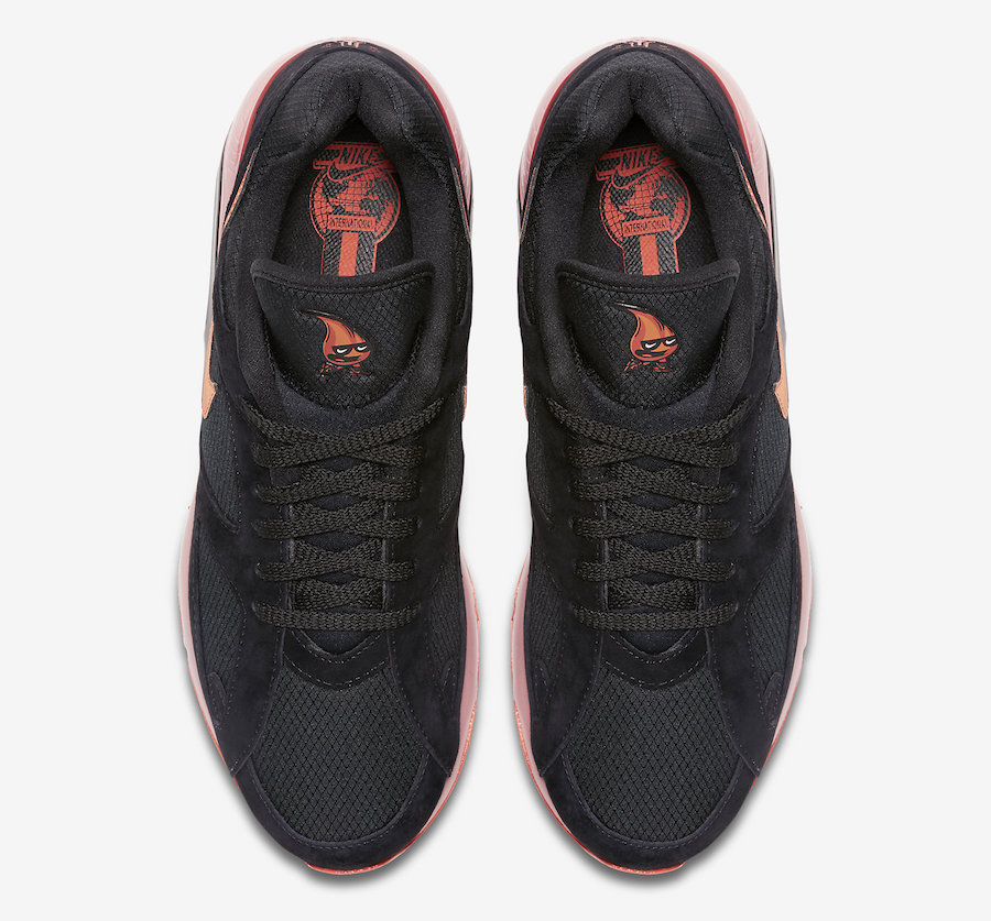 Nike Air Max 180 Black Team Orange University Red AV3734-001 Release Date