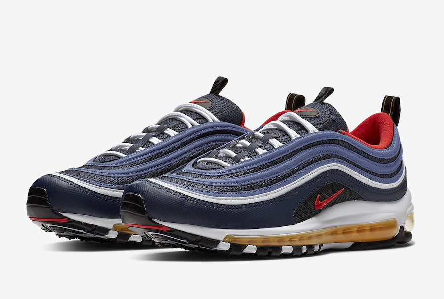 Nike Air Max 97 Midnight Navy Habanero Red 921826-403 Release Date