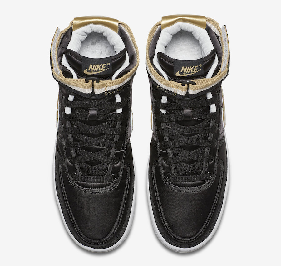 Nike Vandal High Supreme Black Metallic Gold AH865-002 Release Date