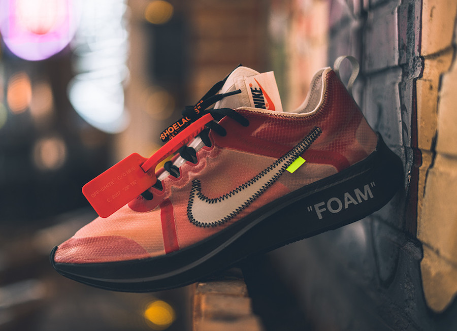 Off-White Nike Zoom Fly Red Sample