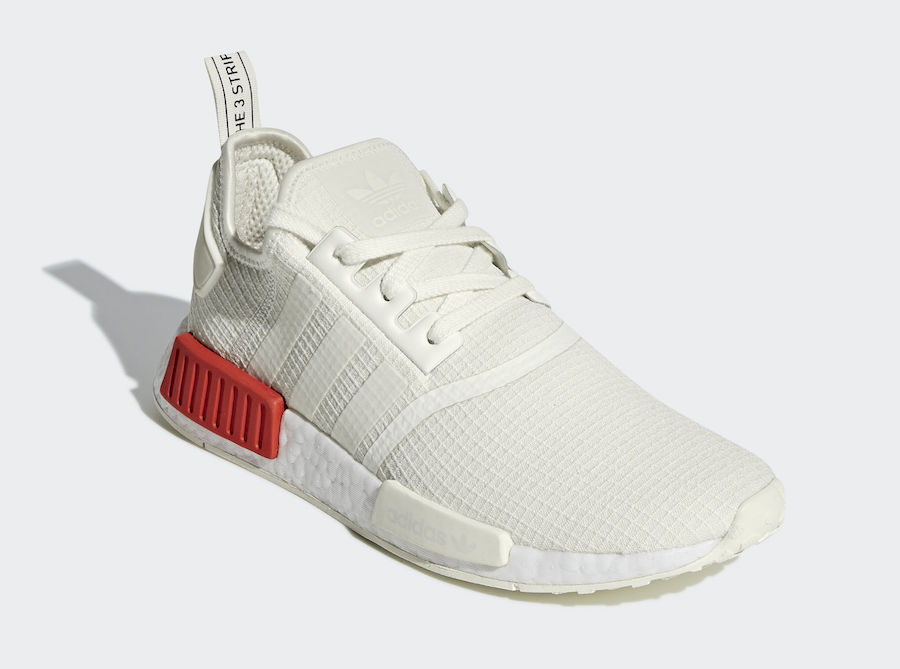 adidas NMD R1 Off-White Lush Red B37619 Release Date