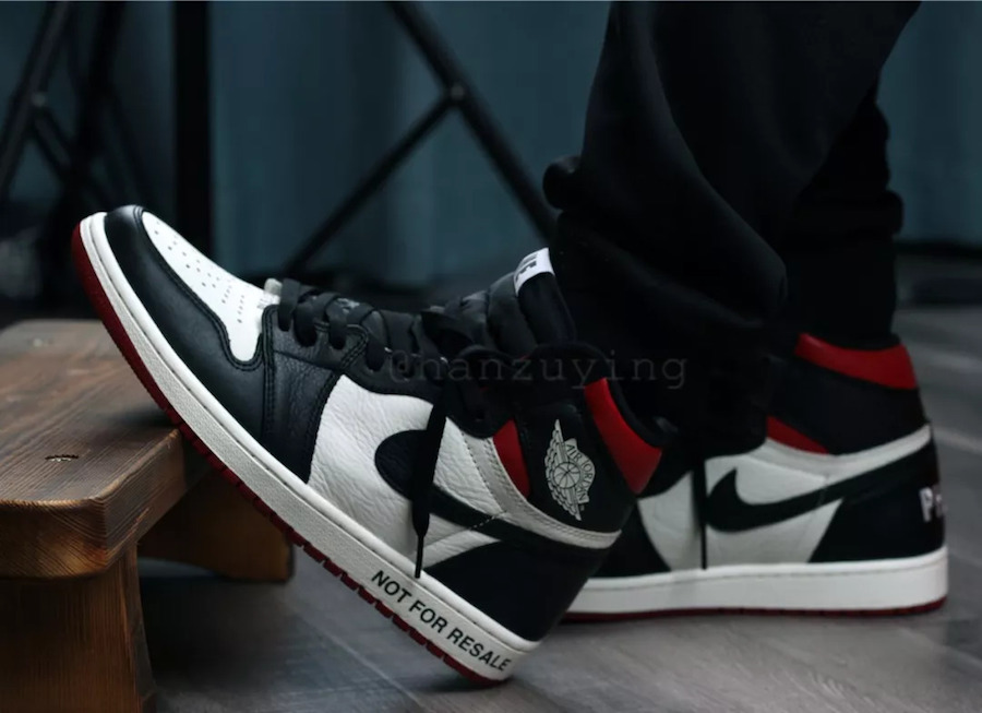 air jordan 1 not for resale on feet