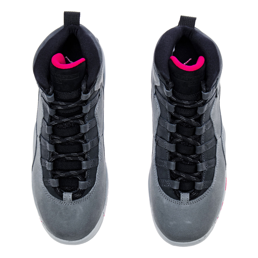 Air Jordan 10 Dark Smoke Grey Rush Pink Black Iron Grey 487211-006 Release Date Price