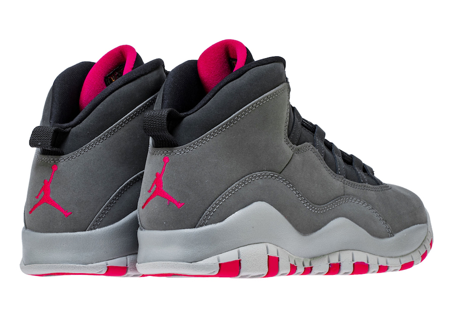 pink and grey jordans 10