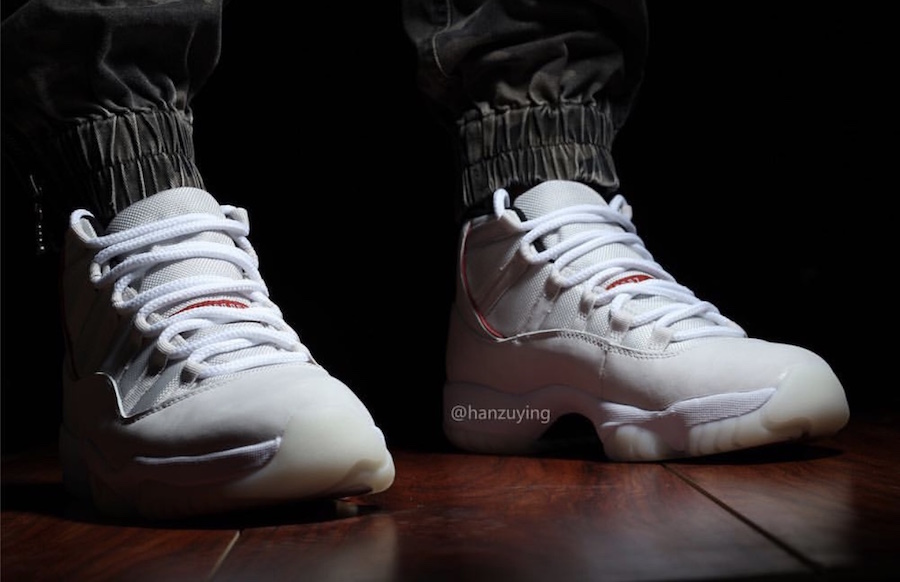 Air Jordan 11 Retro Platinum Tint On-Feet