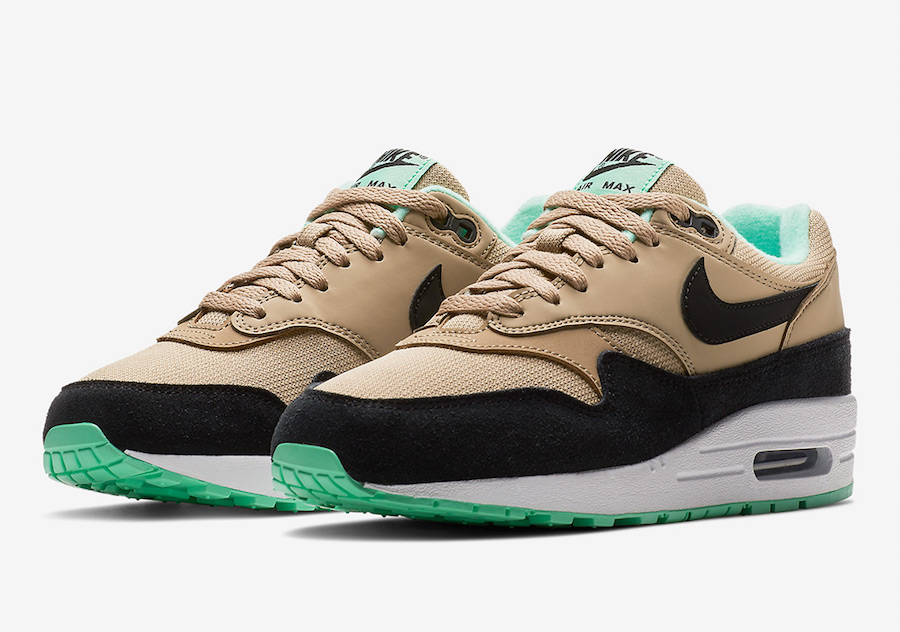 air max 1 beige black