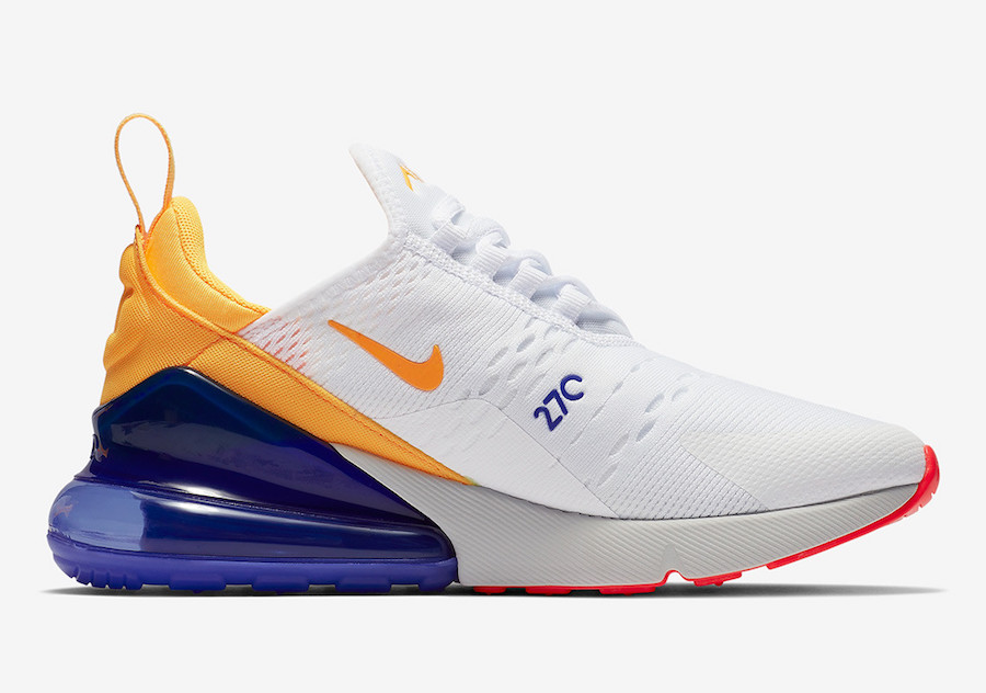 nike air max 270 blue red yellow