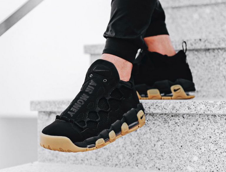nike air more money black gum