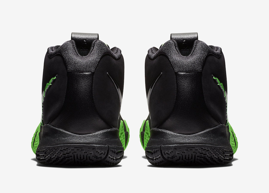 kyrie 4 black and rage green