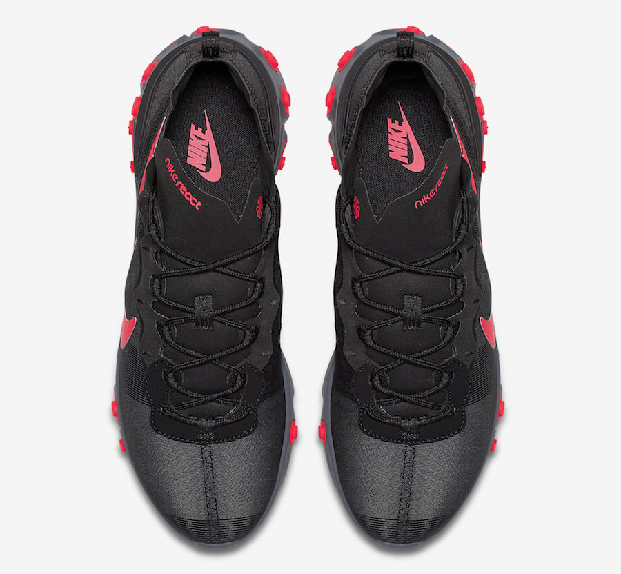 Nike React Element 55 Black Solar Red BQ6166-002 Release Date