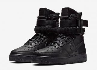Nike SF-AF1 Triple Black Leather 857872-005 Release Date