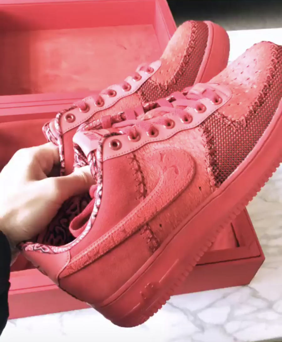 air force 1 obj red