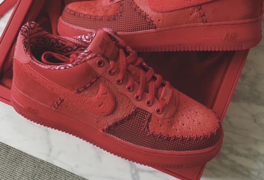 air force 1 red paisley
