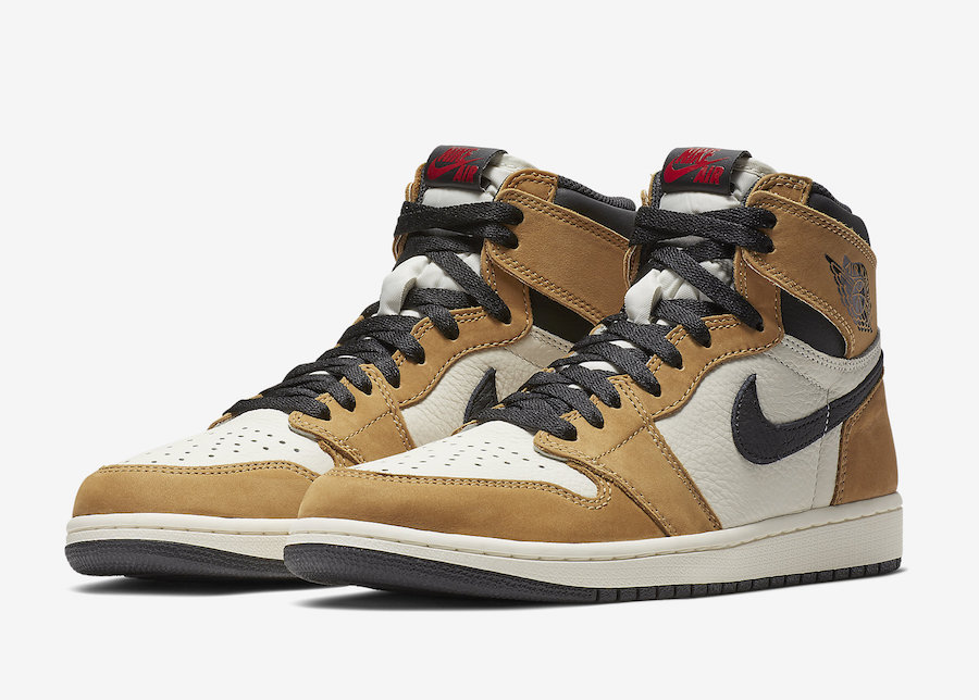 Air Jordan 1 High Rookie of the Year Golden Harvest Black Sail 555088-700 Release Date