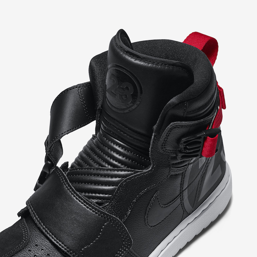 Air Jordan 1 Moto Black Red White AT3146-001 Release Date
